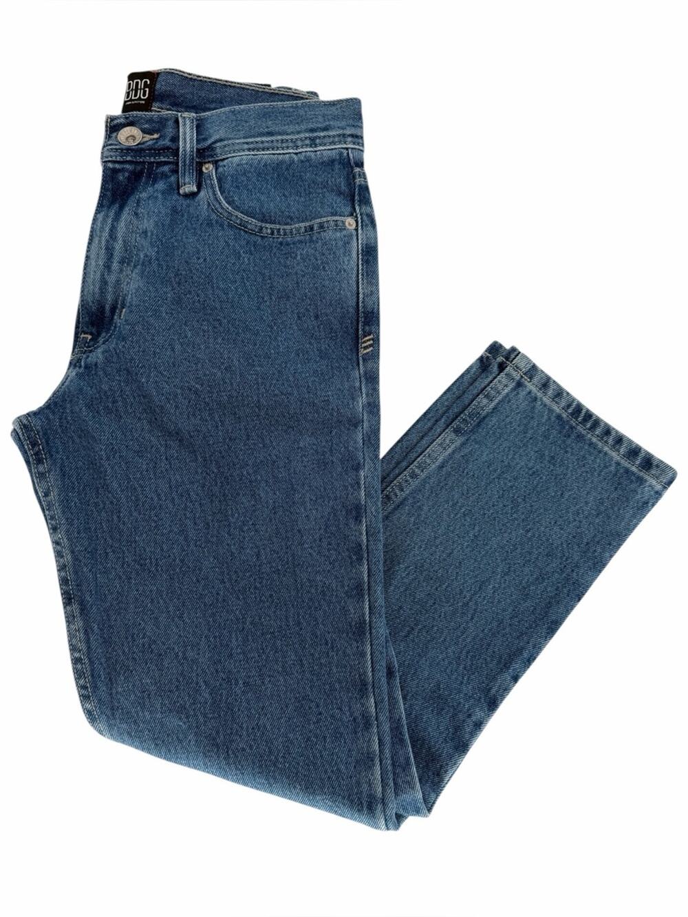 BDG Urban Outfitters Dad Slim Taper Jeans Blue Denim Men's NWT - Size 28